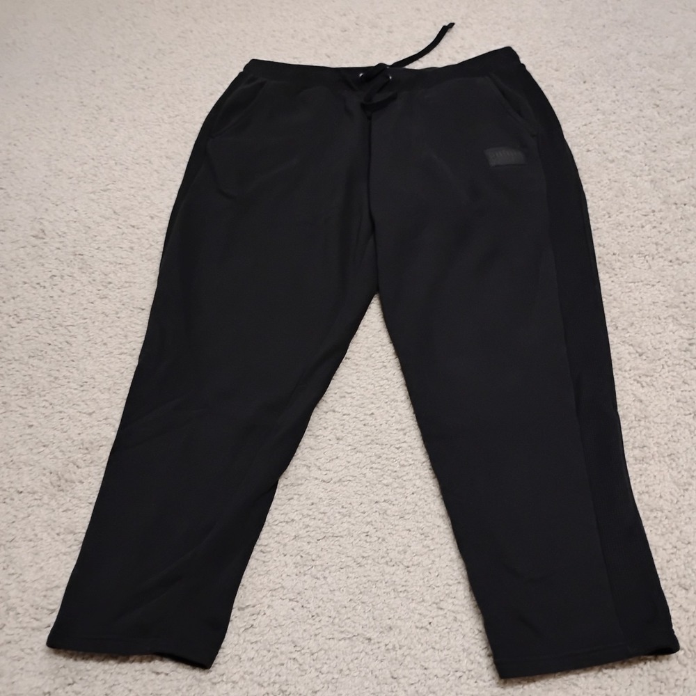 Puma Pants Mens 2XL Black Stretch Drawstring Sweatpants Workout Gym Casual A3